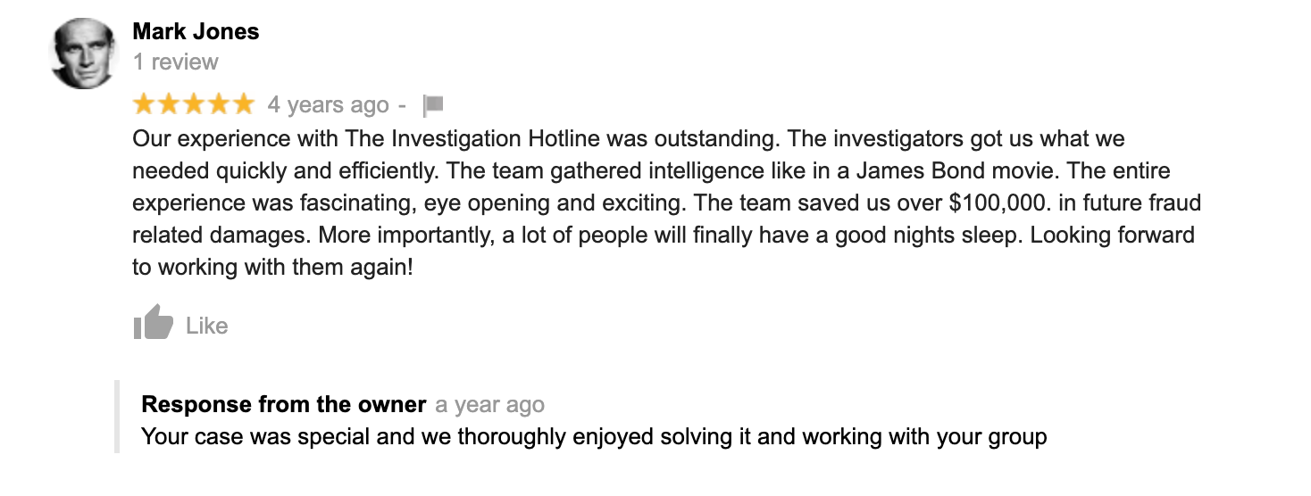 Review Snippet - Mark