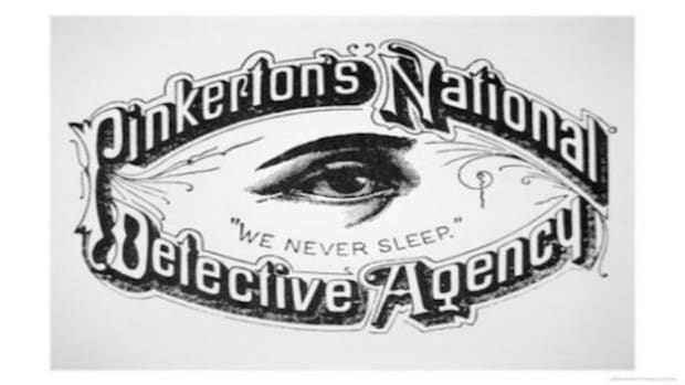 Pinkerton's Private Eye motto, “We Never Sleep,” coupled with its business insignia—an unblinking eye