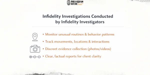 Infidelity Investigations Conducted by Infidelity Investigators 